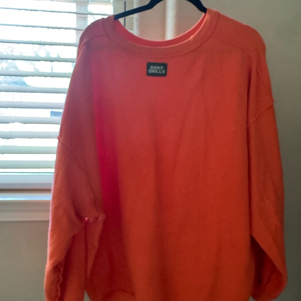 Daily Drills Bright Orange Crewneck Sweatshirt and sweatshirts SET!!!